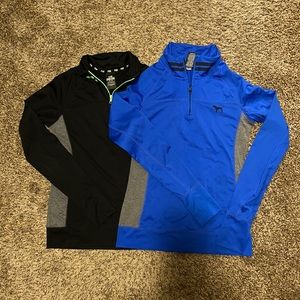 Pink Victoria Secret light weight half zip. XS